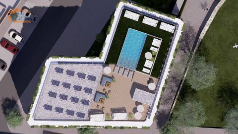 T0+1 Novo no centro de Armação de Pera a 300mt da praia.