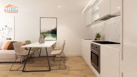 T1+1 Novo com varanda c/ 13.70m2,  a 300mt da praia de Armação de Pera.