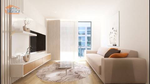 T1+1 Novo com varanda c/ 13.70m2,  a 300mt da praia de Armação de Pera.