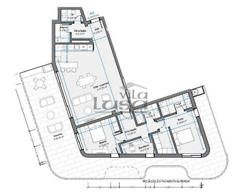 T2+1  Novo a 300mt da praia de Armação de Pera., varanda c/ 82m2 e dois lugares de garagem.