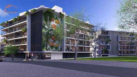 T1 Novo com lugar de garagem, varanda com 38.50m2 em Armação de Pera a 300mts da praia.