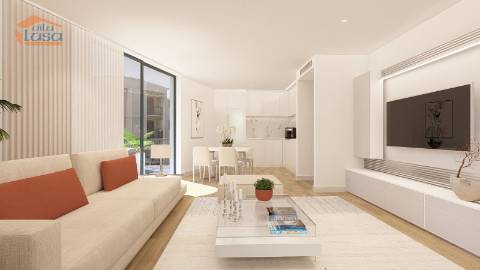 T1 Novo com lugar de garagem, varanda com 38.50m2 em Armação de Pera a 300mts da praia.