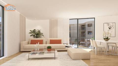 T1 Novo com lugar de garagem, varanda com 38.50m2 em Armação de Pera a 300mts da praia.