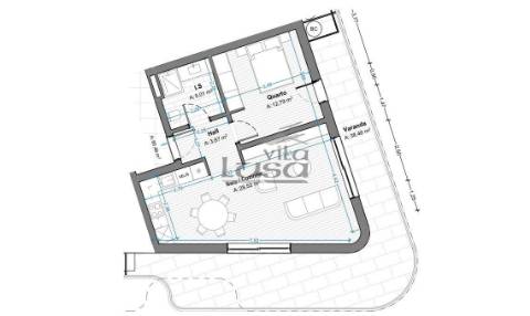 T1 Novo com lugar de garagem, varanda com 38.50m2 em Armação de Pera a 300mts da praia.
