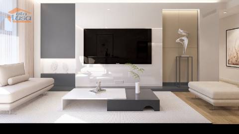 T2 Novo a 300mt da praia de Armação de Pera., c/duas suites, varanda c/ 21.30m2 e dois lugares de garagem.