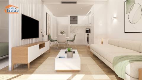 Armação de Pera T0 Novo varanda garagem e piscina na cobertura 