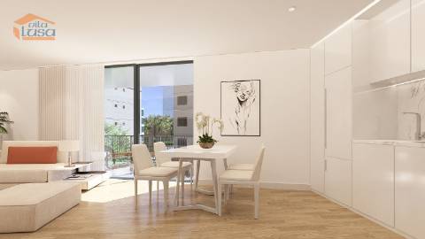 Armação de Pera T1 Novo 38 m2 varanda garagem e piscina na cobertura 