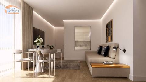  T1 Novo com varanda 21.20m2 e lugar de garagem, em Vilar do Paraíso V.N. Gaia