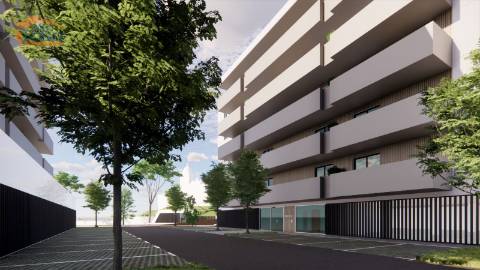  T1 Novo com varanda 21.20m2 e lugar de garagem, em Vilar do Paraíso V.N. Gaia