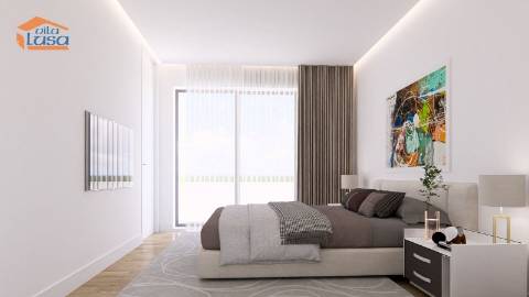  T1 Novo com varanda 21.20m2 e lugar de garagem, em Vilar do Paraíso V.N. Gaia