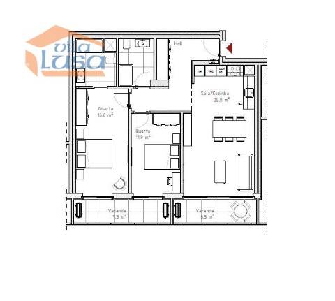 Apartamento T2 em Empreendimento de Referência  Mafamude, Vila Nova de Gaia