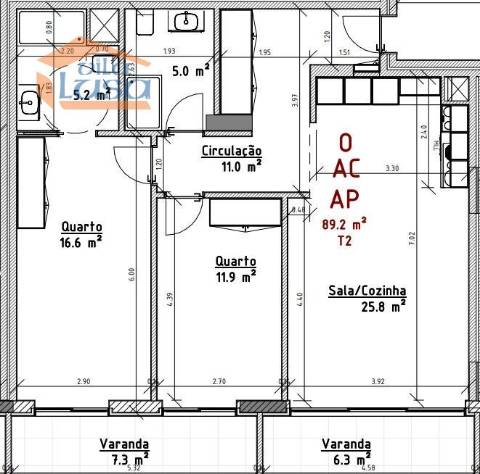 Apartamento T2 em Empreendimento de Referência, centro de  Vila Nova de Gaia