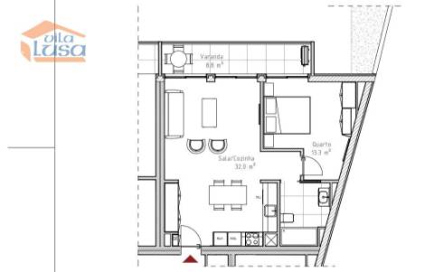 Apartamento T1 em Empreendimento de Referência, centro de  Vila Nova de Gaia