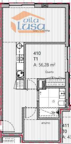 T1+1 com lugar de garagem e arrumos no Centro de Gaia.