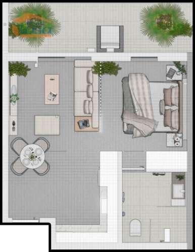 Armação de Pera T0 Novo com varanda e garagem 