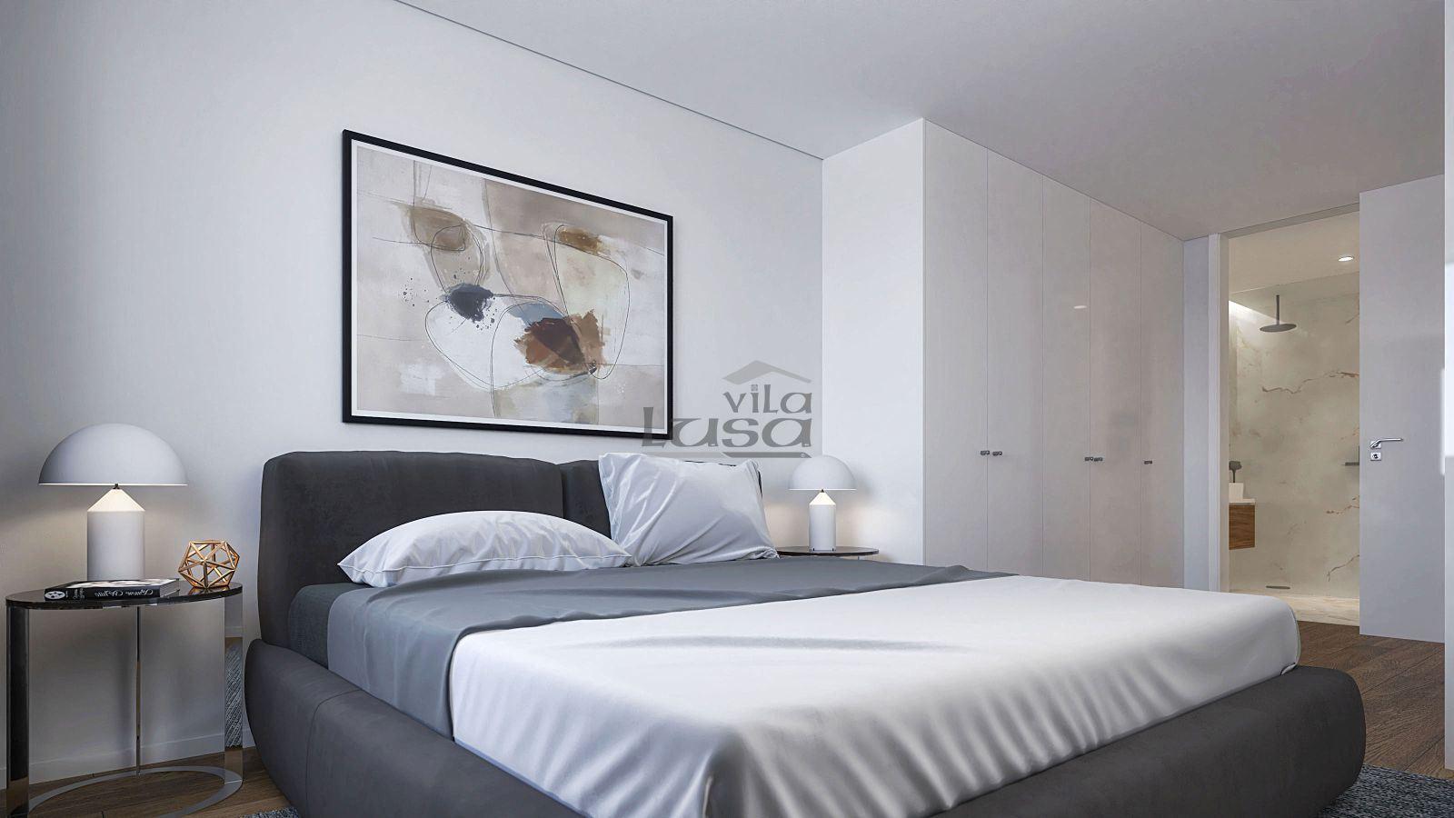 Apartamento T2 com terraço  no Edifício Santiago Leça da Palmeira