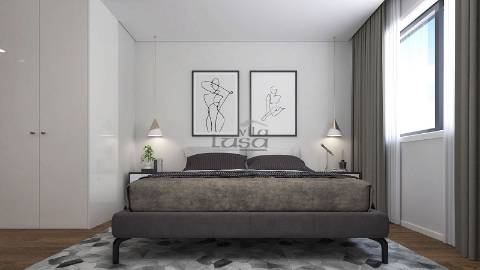 Apartamento T2 com terraço  no Edifício Santiago Leça da Palmeira