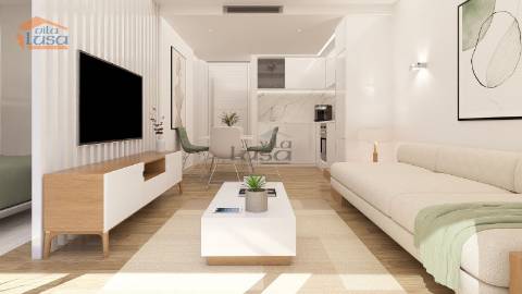 Armação de Pera,  T0 Novo com varanda e piscina na cobertura.