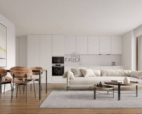 Apartamento T2 c/ terraço e jardim  em Arcozelo 