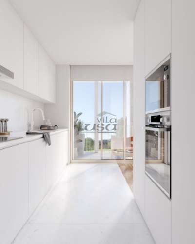 Apartamento T2 c/ terraço e jardim  em Arcozelo 