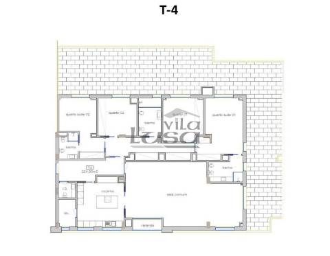 T4 de cobertura com amplo terraço na Avenida da Boavista