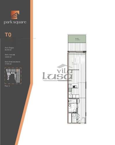 T0 Centro de Gaia com varanda e lugar de garagem