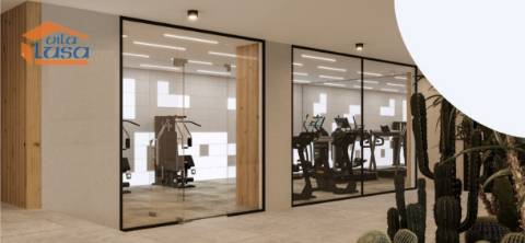 T0 no ultimo piso com Terraço 45.07m2,  lugar de garagem e arrumos no Centro de Gaia.