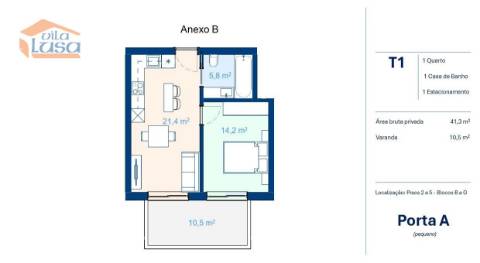 T1 Novo em Vilar do Paraiso, V.N. Gaia