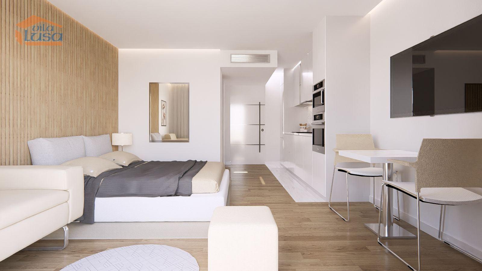 T0 Novo em Vilar de Paraiso, com varanda e lugar de garagem