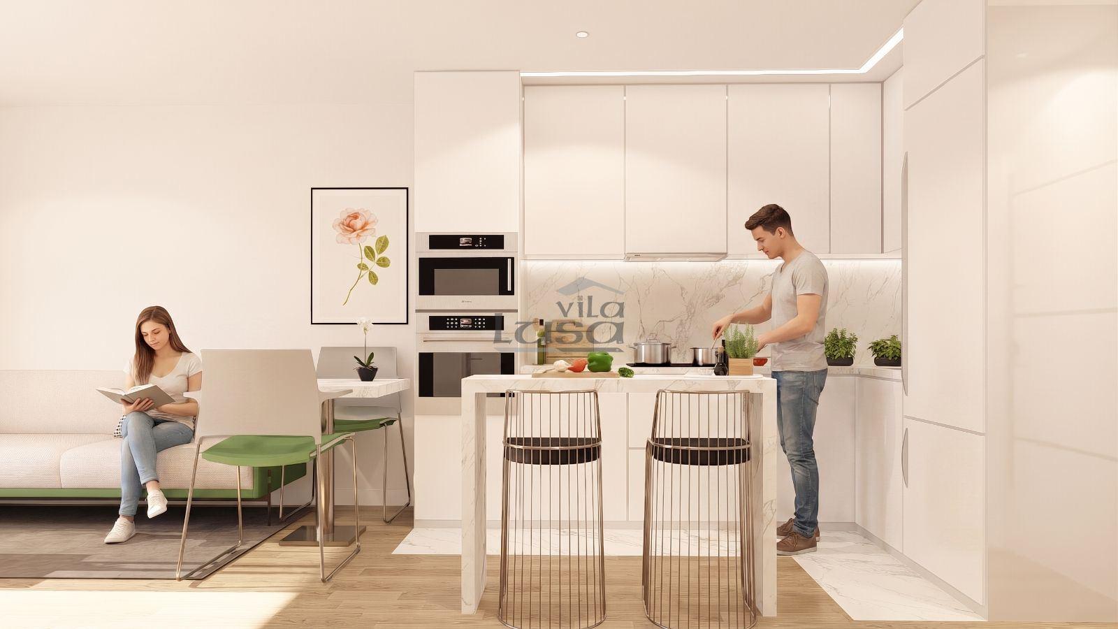 Apartamento T1 Novo com garagem em Vilar de Paraiso, Vila Nova de Gaia