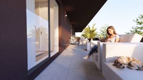 Apartamento T1 Novo varanda e lugar de garagem Vilar de Paraiso, Vila Nova de Gaia