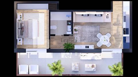 Apartamento T1 Novo varanda e lugar de garagem Vilar de Paraiso, Vila Nova de Gaia