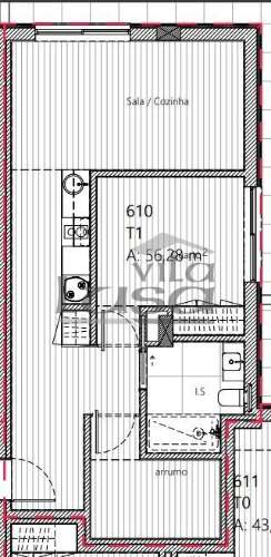 T1+1 com lugar de garagem e arrumos no Centro de Gaia.