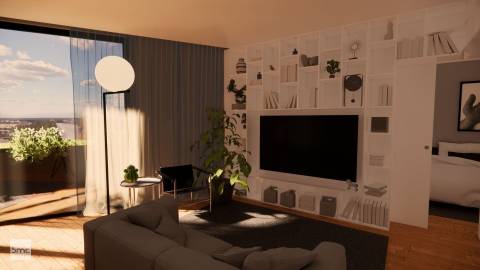 Apartamento T1 c/ Varanda - Leça da Palmeira