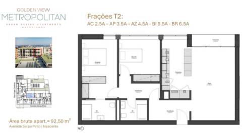 T2 GoldenView - Matosinhos Sul