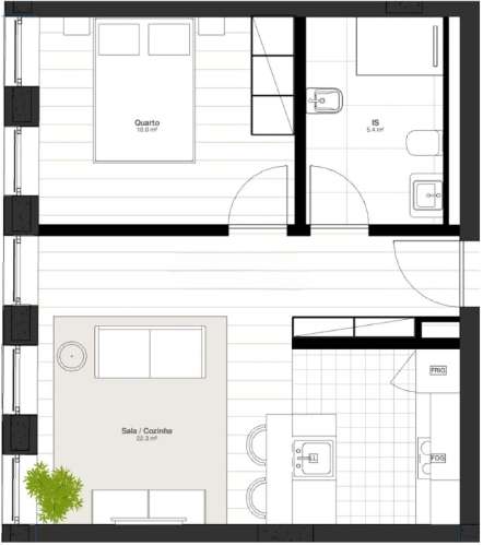 T1 Novo c/ garagem - Matosinhos