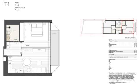 Apartamento T1 - Matosinhos Sul