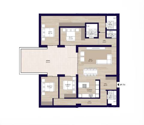 Apartamento T4 Venda em Matosinhos e Leça da Palmeira,Matosinhos