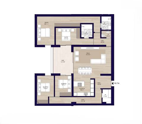 Apartamento T4 Venda em Matosinhos e Leça da Palmeira,Matosinhos