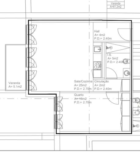 Apartamento T1 Venda em Cedofeita, Santo Ildefonso, Sé, Miragaia, São Nicolau e Vitória,Porto
