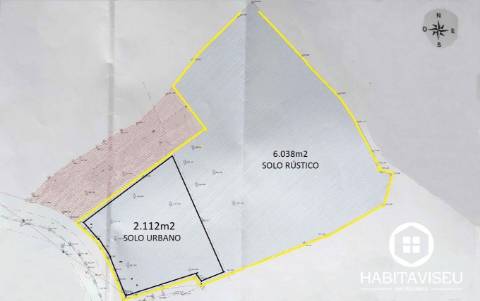 Terreno Para Construção  Venda em Fragosela,Viseu