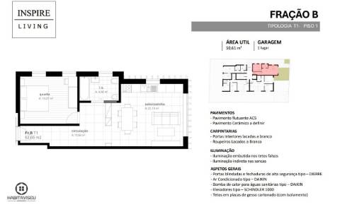Apartamento T1  Viseu Centro