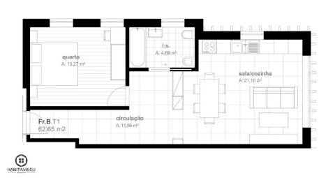 Apartamento T1  Viseu Centro