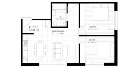 Apartamento T2  Viseu Centro