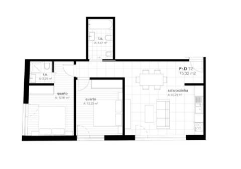 Apartamento T2  Viseu Centro