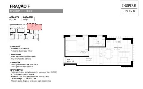 Apartamento T1  Viseu Centro