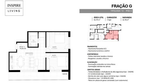 Apartamento T2  Viseu Centro