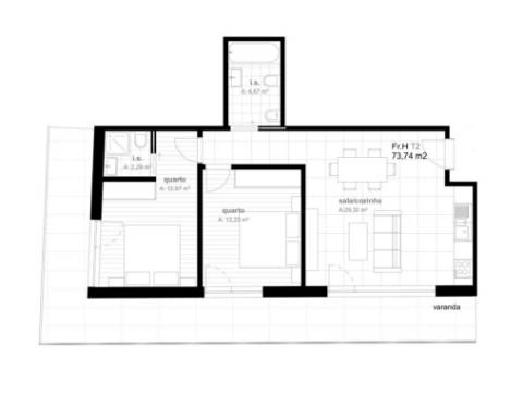 Apartamento T2  Viseu Centro