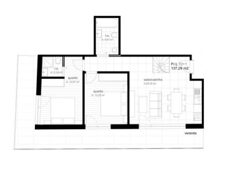 Apartamento T2+1 Duplex  Viseu Centro