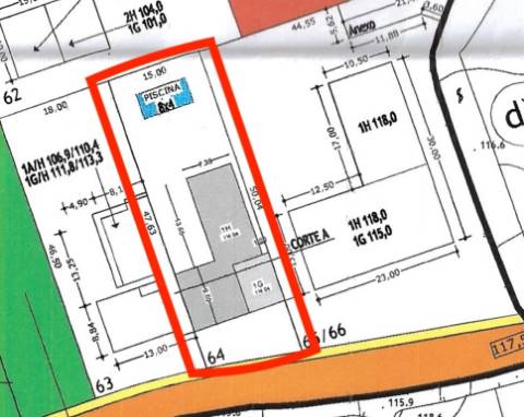 Lote para Moradia Térrea 732 m2 - Adaúfe